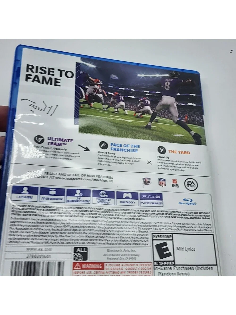 Madden NFL 21 PS4 PlayStation 4 Football Game Lamar Jackson EA Sports